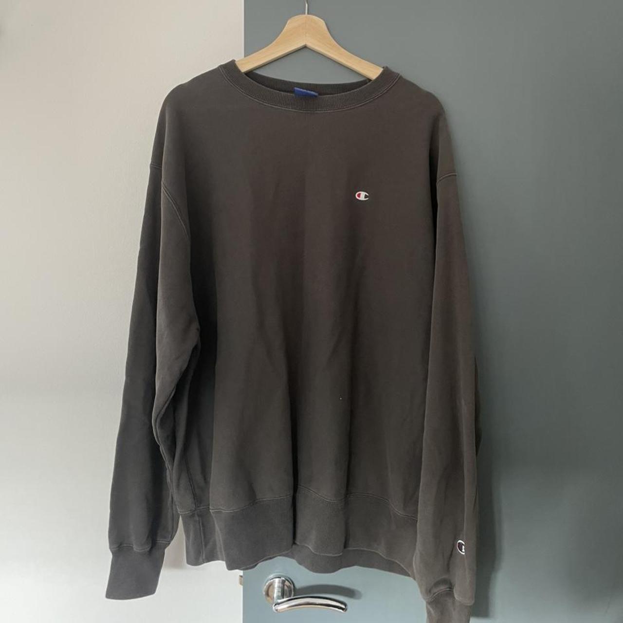 Vintage black Champion Sweater Size Large but... - Depop
