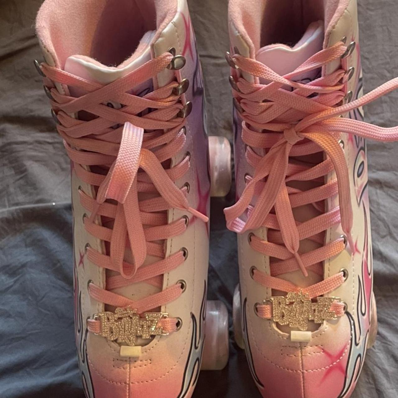 Bratz Roller Skates size 10 M pink and white two... Depop