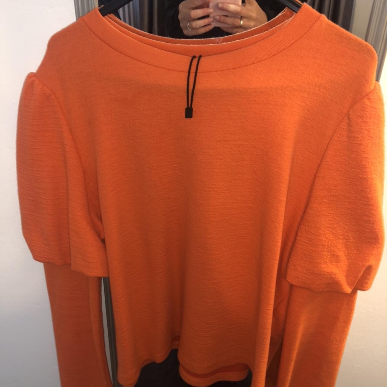 Orange on sale jumper zara