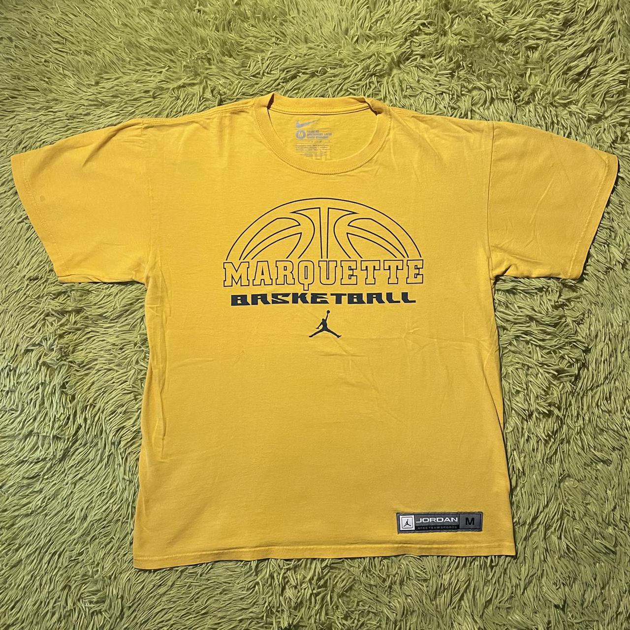 Marquette Jordan Basketball Jersey Size: L Pit to - Depop