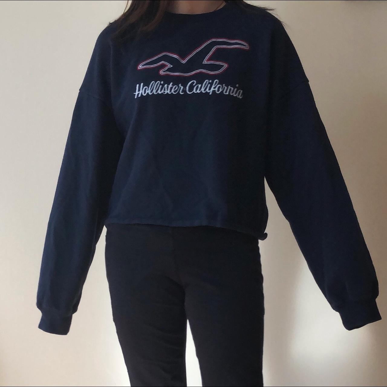 Hollister navy hotsell blue long sleeve