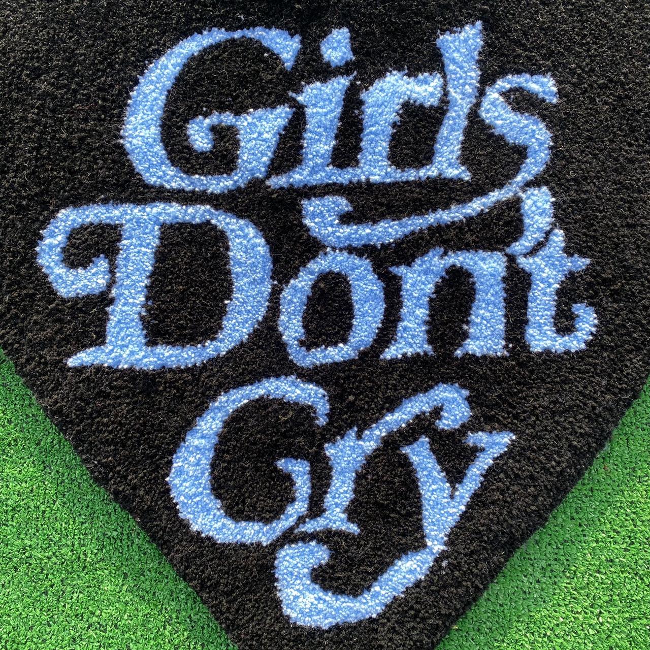 Updated Girls don't cry rug, the letters are much... - Depop