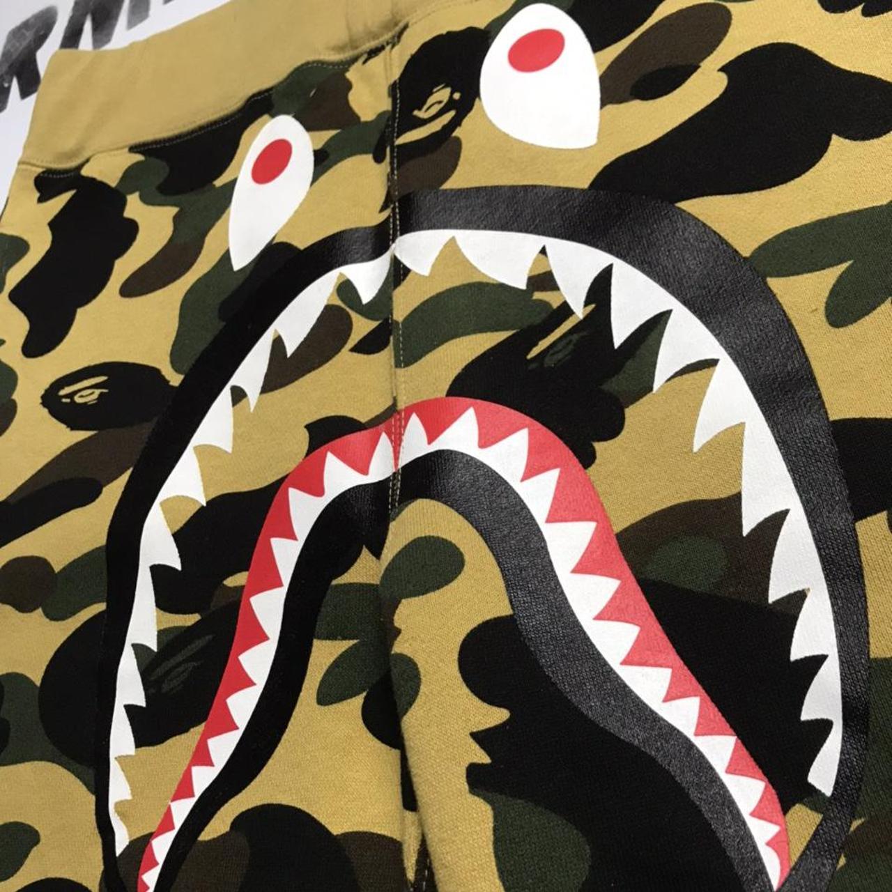 A Bathing Ape 1st Camo Shark Slim Sweatpants in... - Depop