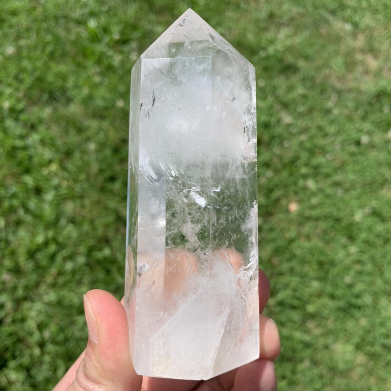 Clear Quartz Towers With Hematite Inclusions
