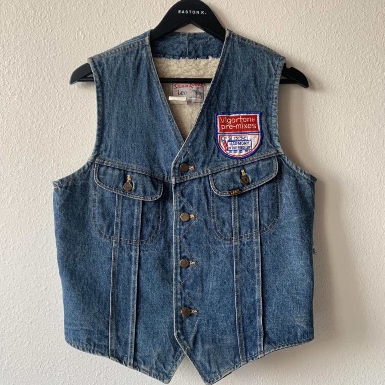 Lee Men S Blue Gilet Depop