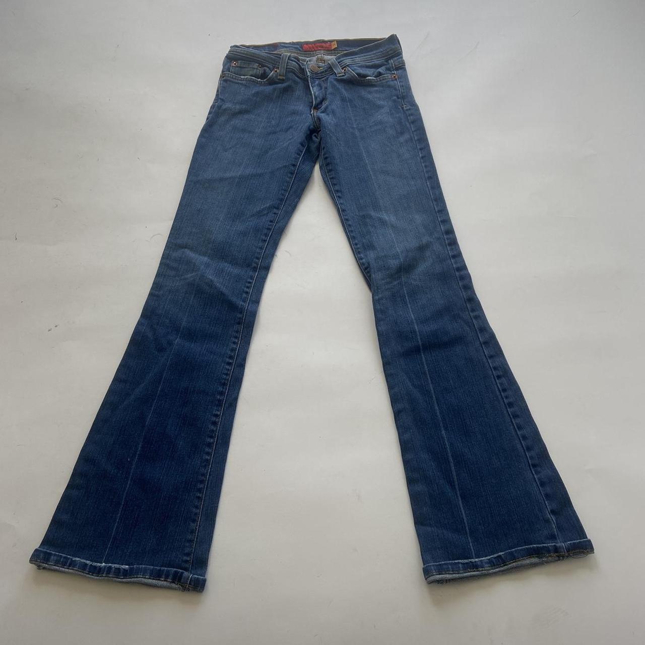 Vintage Y2k low rise flare jeans •denim... - Depop