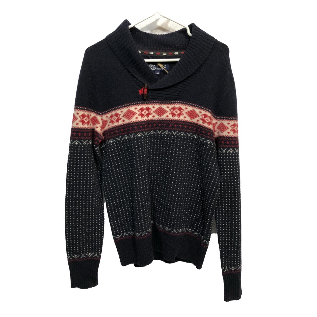Canterbury Men's Navy and Red Jumper