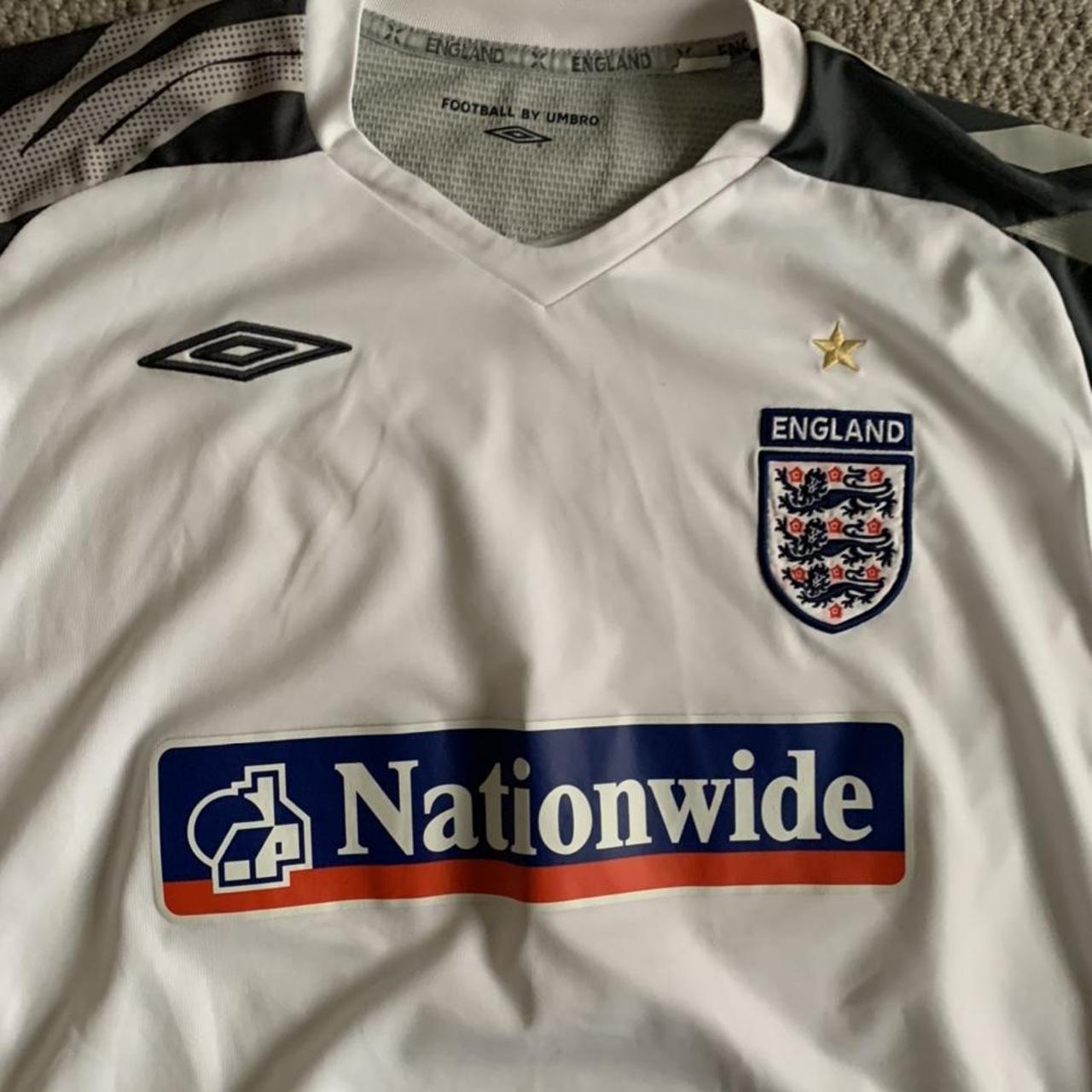 Vintage authentic England football training shirt... Depop