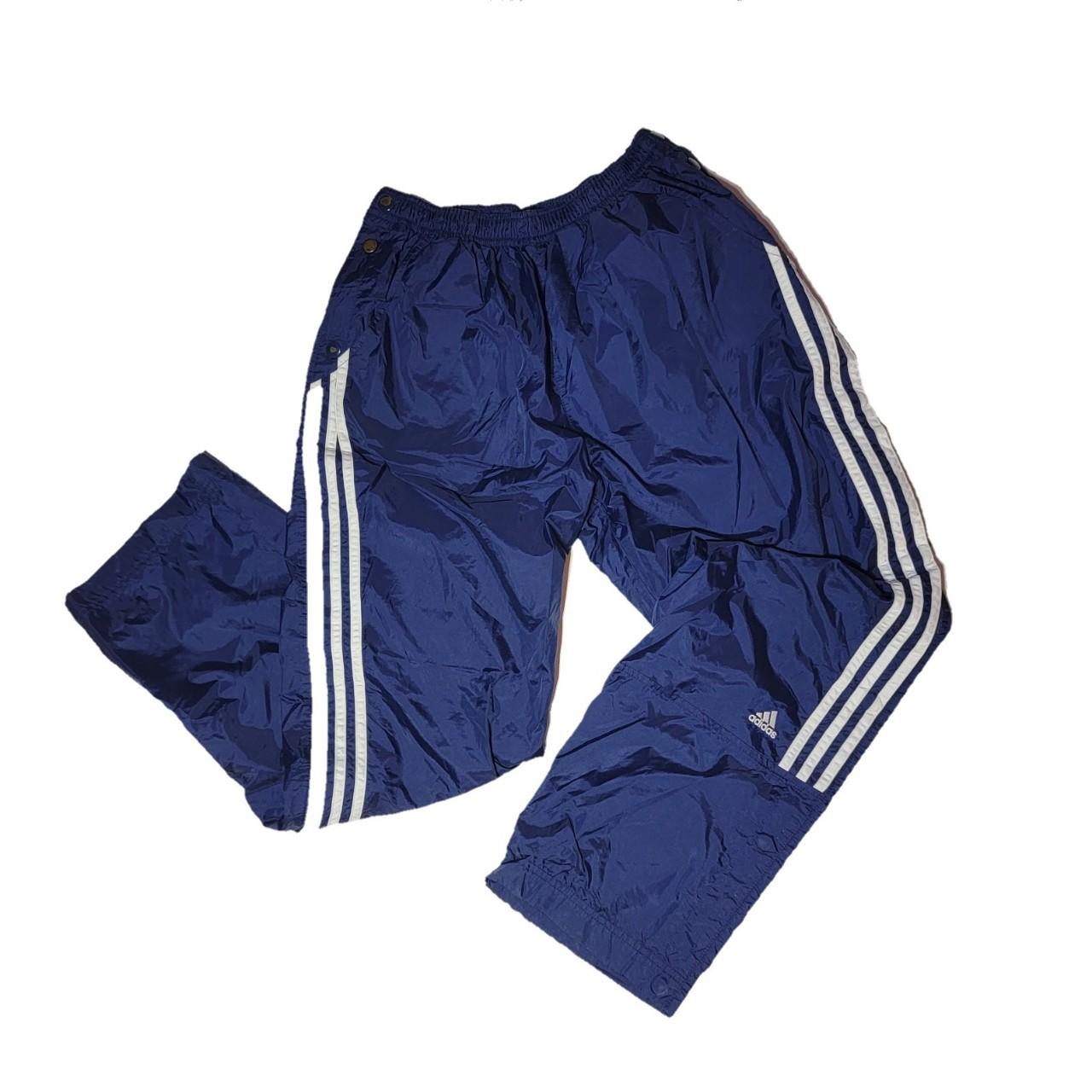 Y2K Adidas Tear Away basketball tracksuit pants /... - Depop