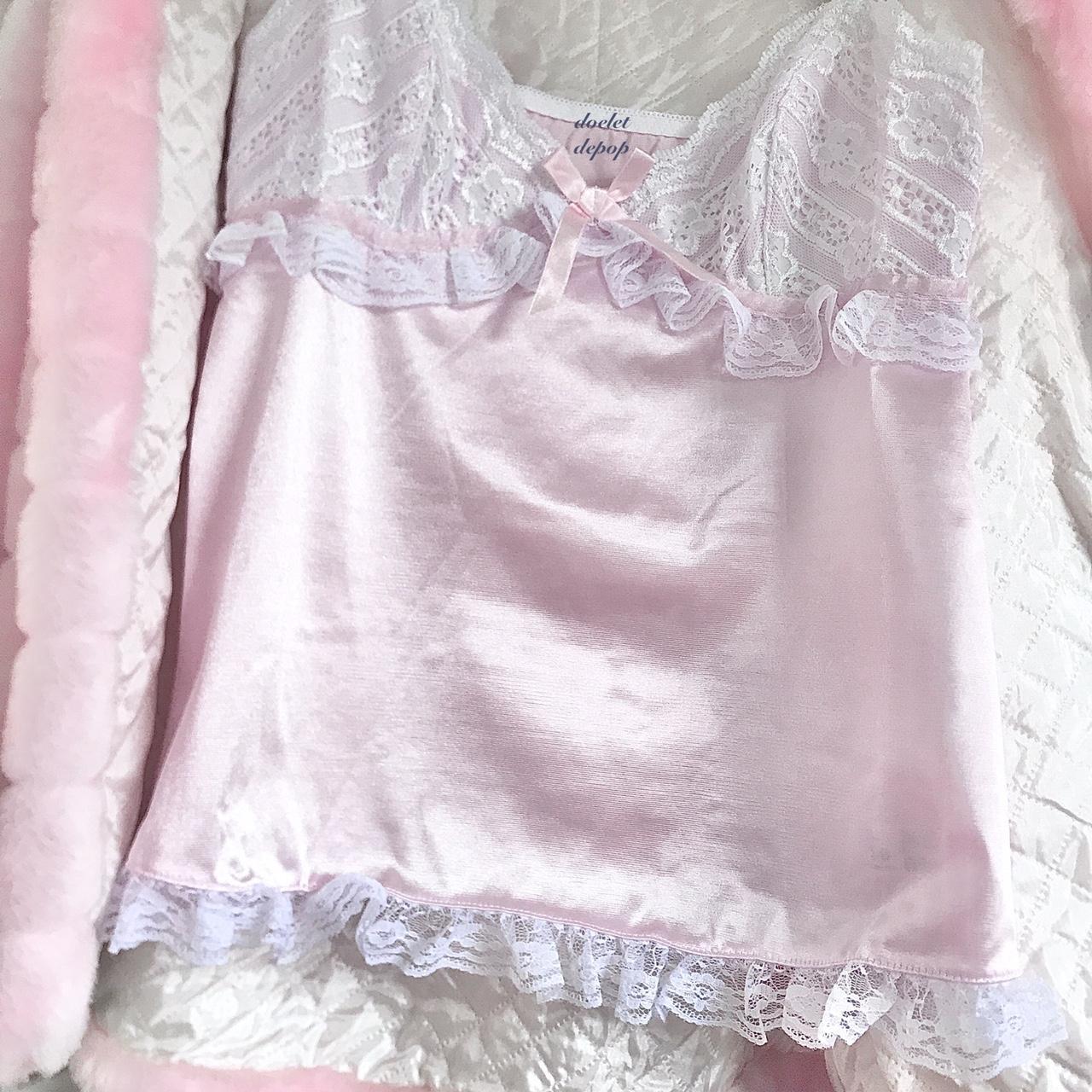 aimer feel (nwt) jp camisole in baby pink tagged... - Depop