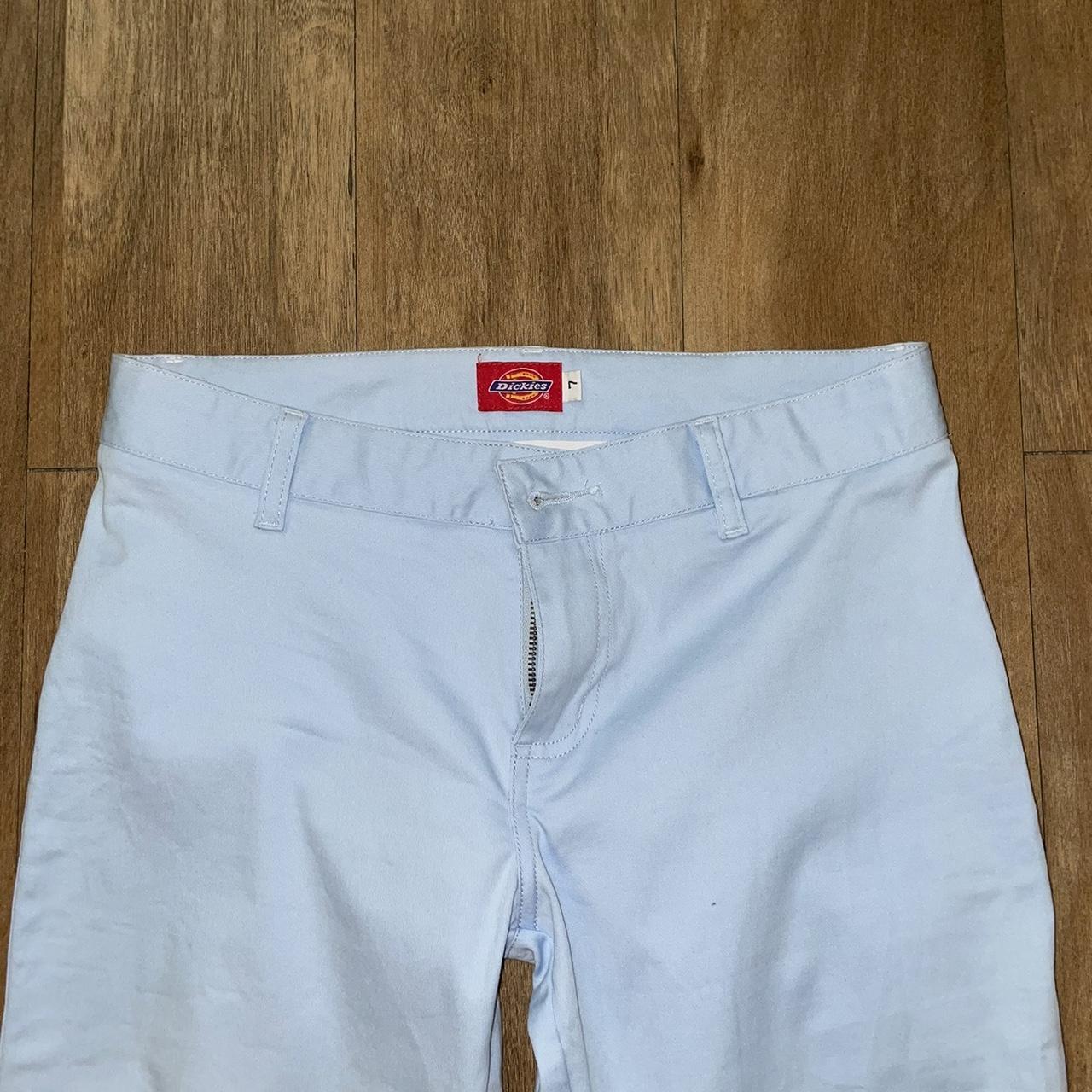 Dickies Women's Blue and White Trousers | Depop