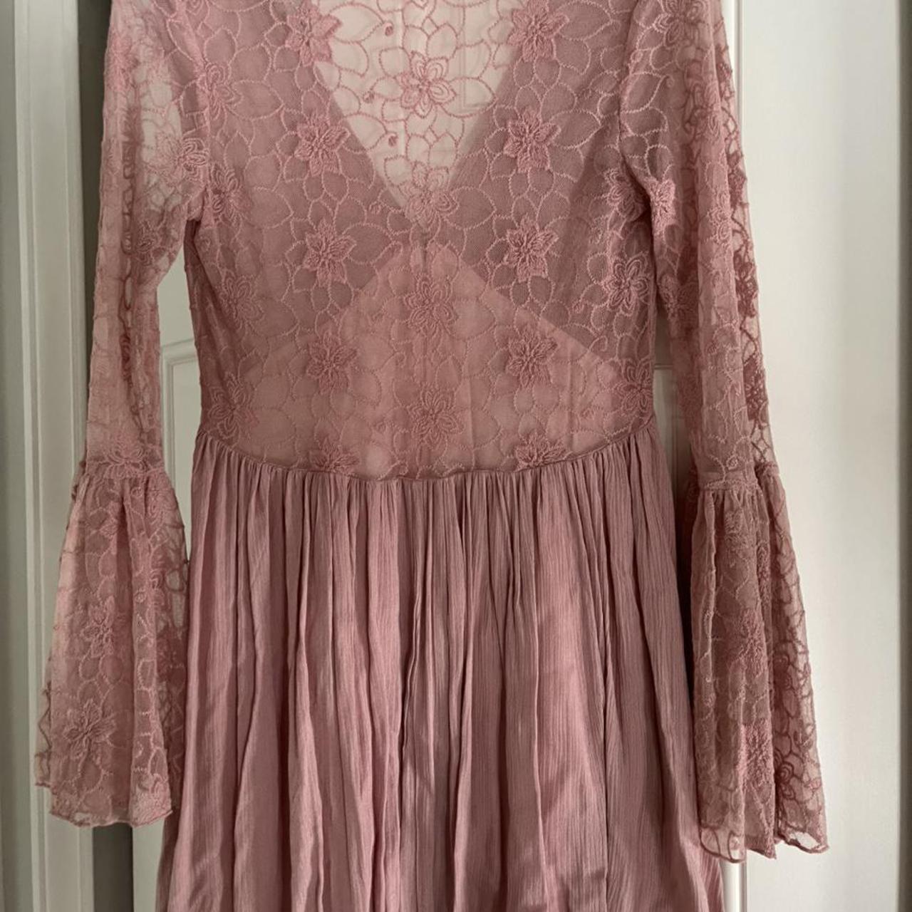 ILLA ILLA pink lacy dress. More pics upon request,... - Depop