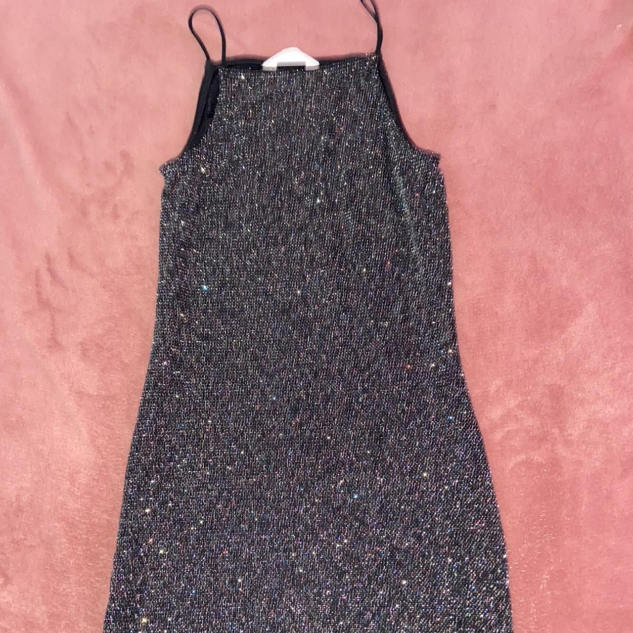 GORGEOUS black sparkly mini dress kids age 10 but... - Depop