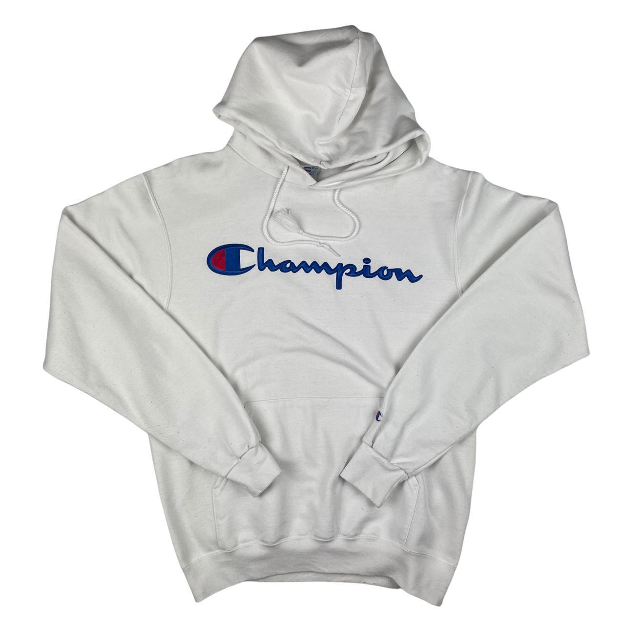 Champion Men's White Sweatshirt | Depop