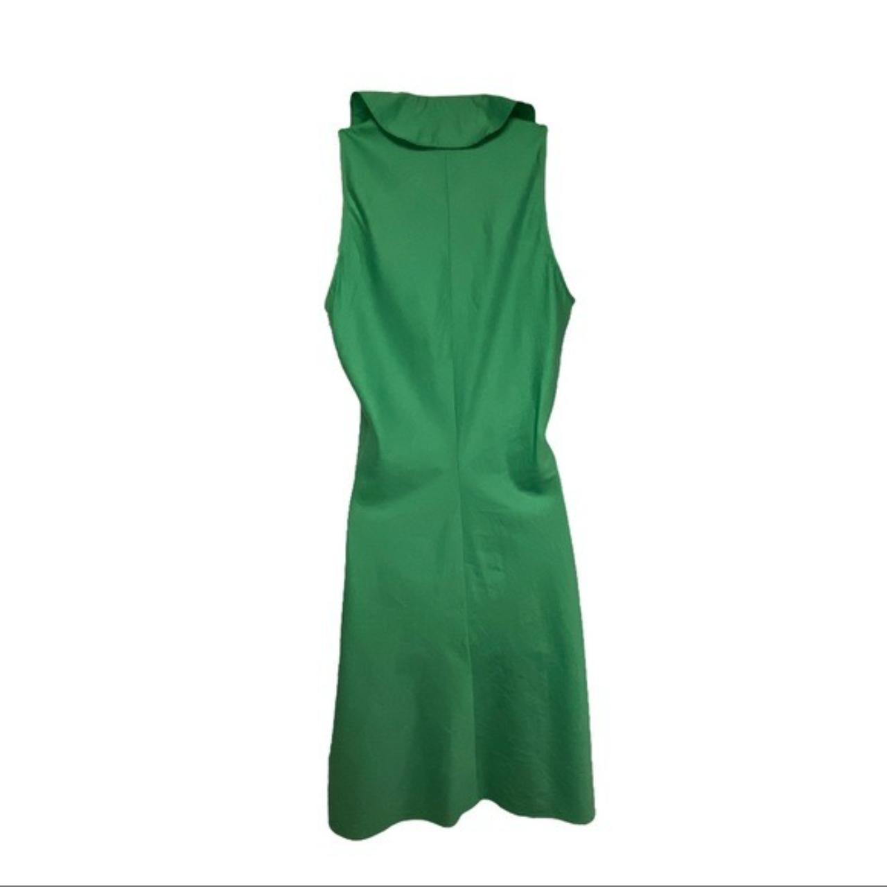 LAUREN Ralph Lauren Sleeveless Green Ruffled Dress... - Depop