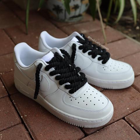 af1 black laces