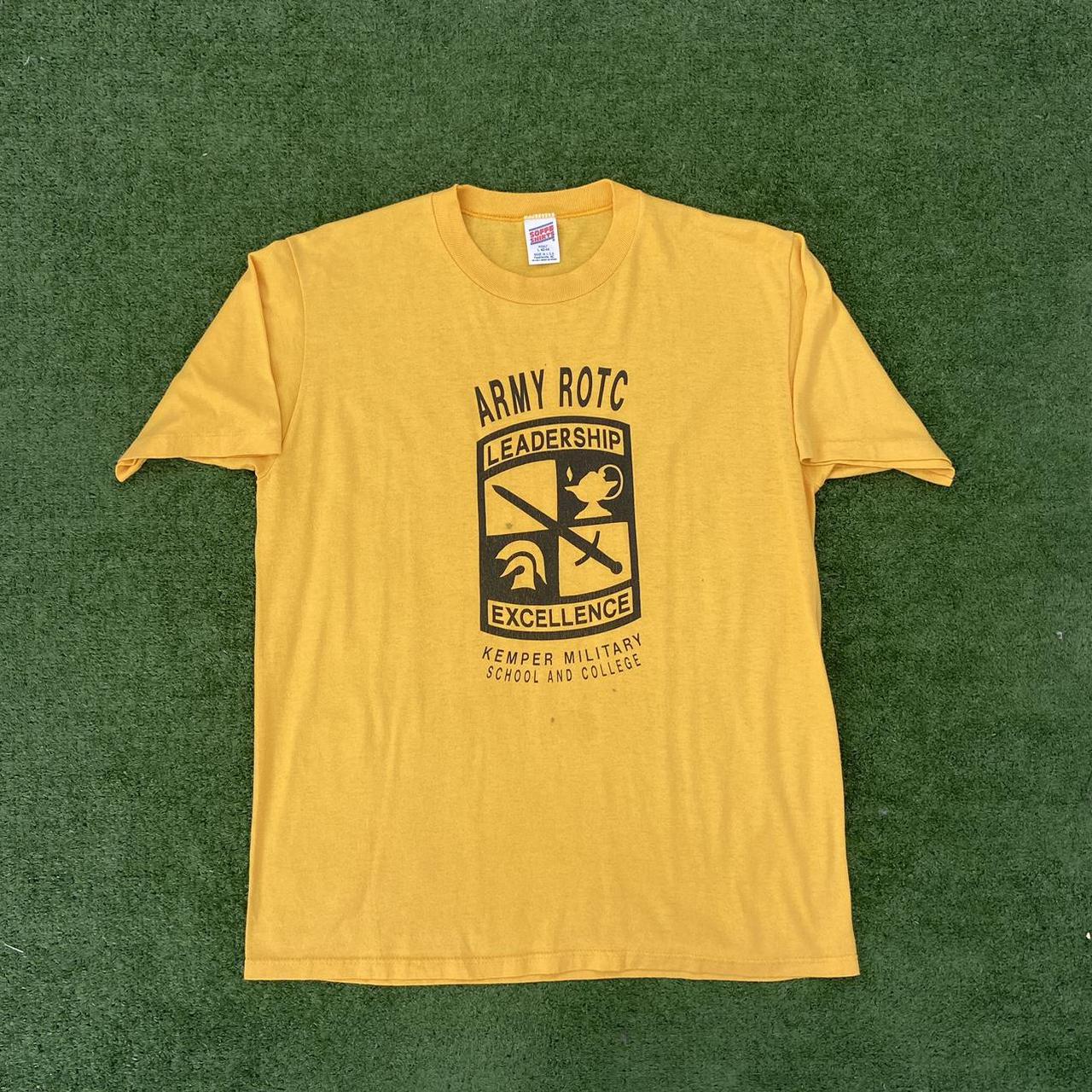 Vintage 1990 Army ROTC Soffe Shirts Single Stitch... - Depop