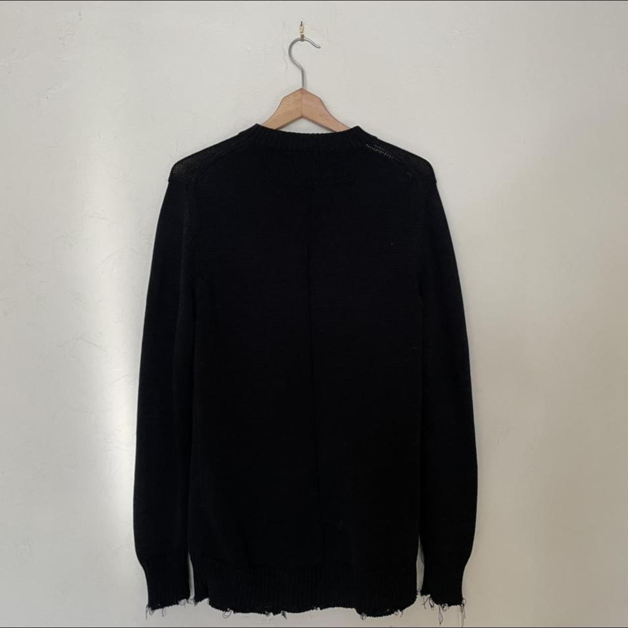 Givenchy Women's Black and White Jumper | Depop