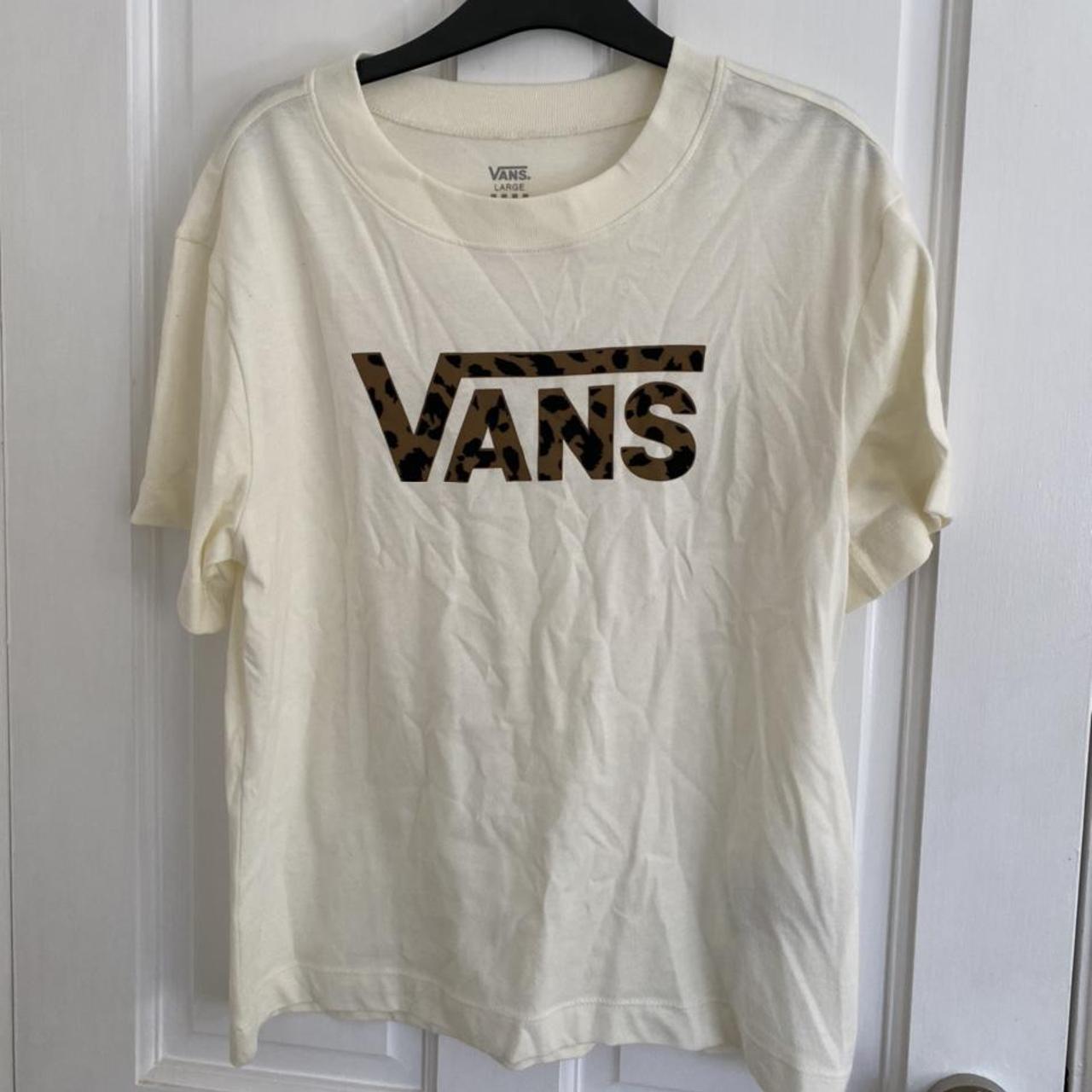 Leopard print vans t shirt on sale