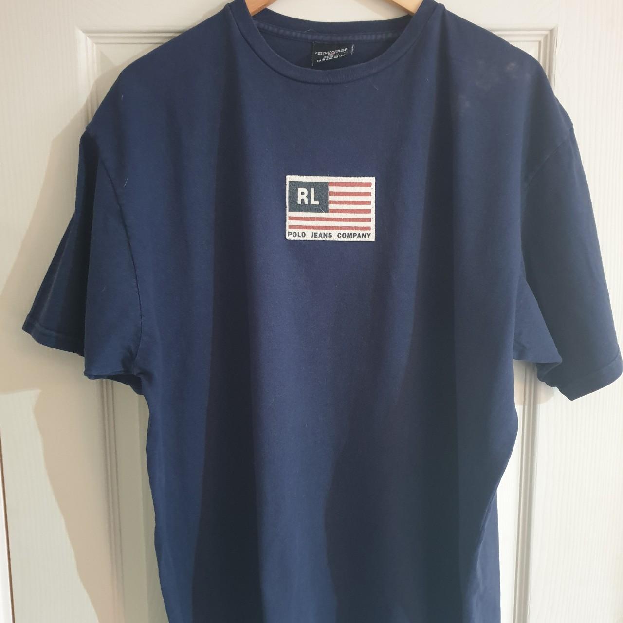 Polo Ralph Lauren t-shirt with stitched USA flag. In... - Depop