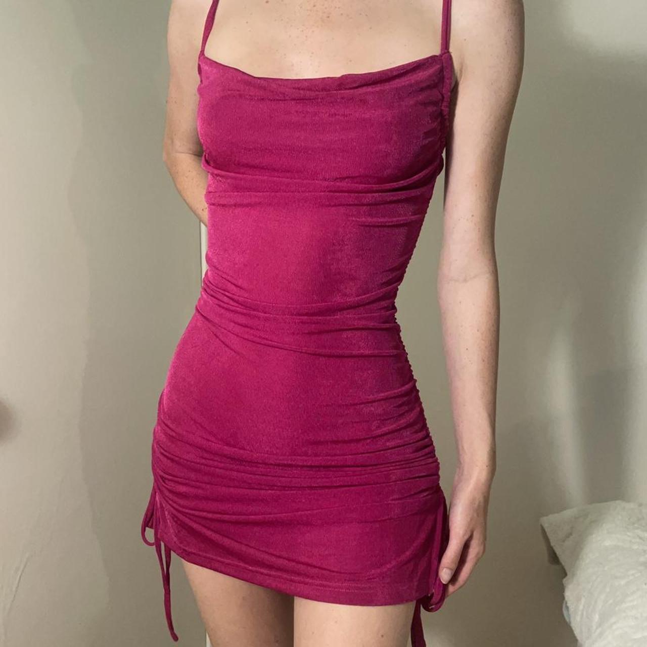 tiger mist ruched dress