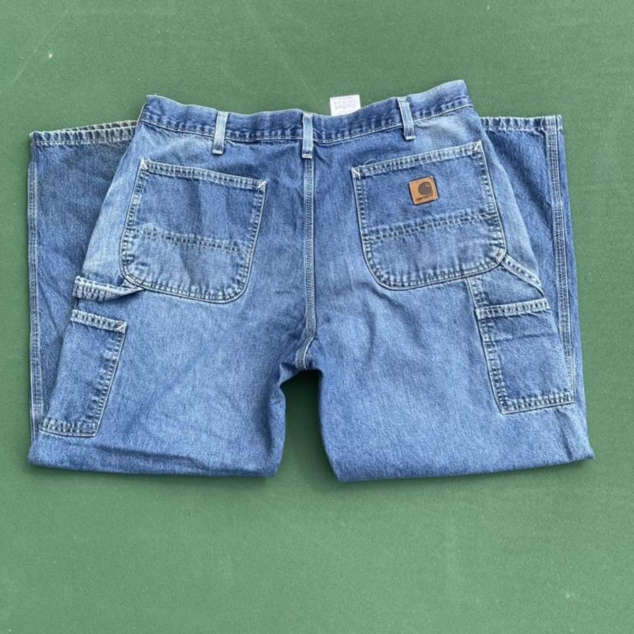 Vintage Carhartt Carpenter Blue Wash Jeans Depop