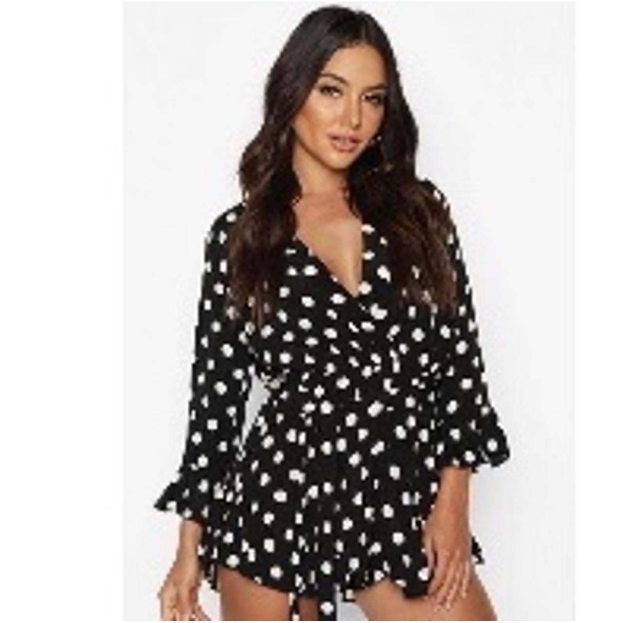 Polka Dot Wrap Front #polkadot Depop