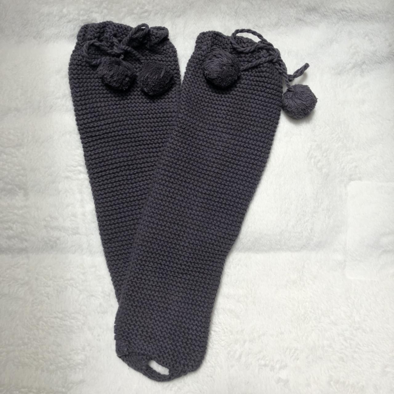90s Y2K knitted leg warmers. They are a beautiful... Depop