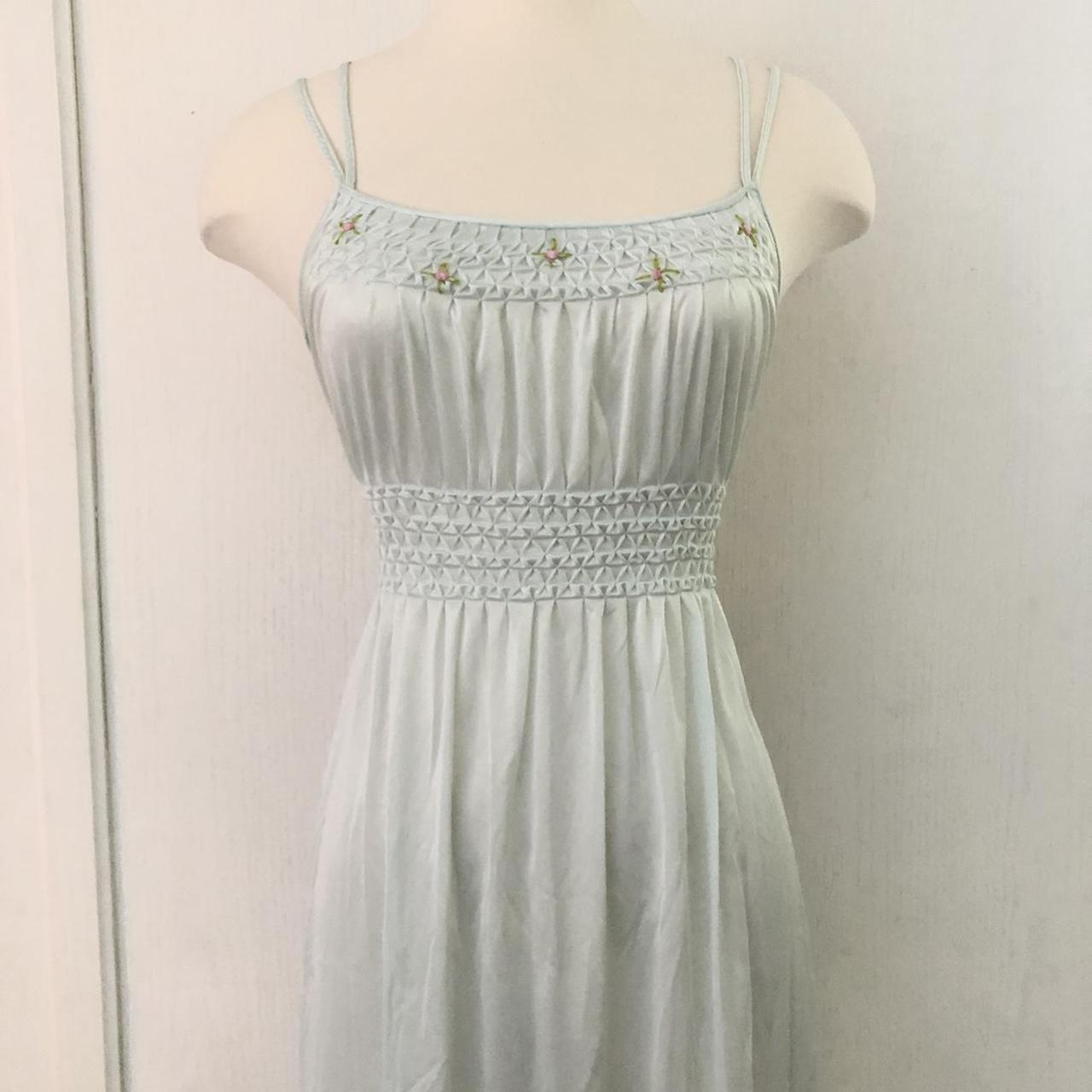 Vintage baby blue slip / night gown. Could be worn... Depop