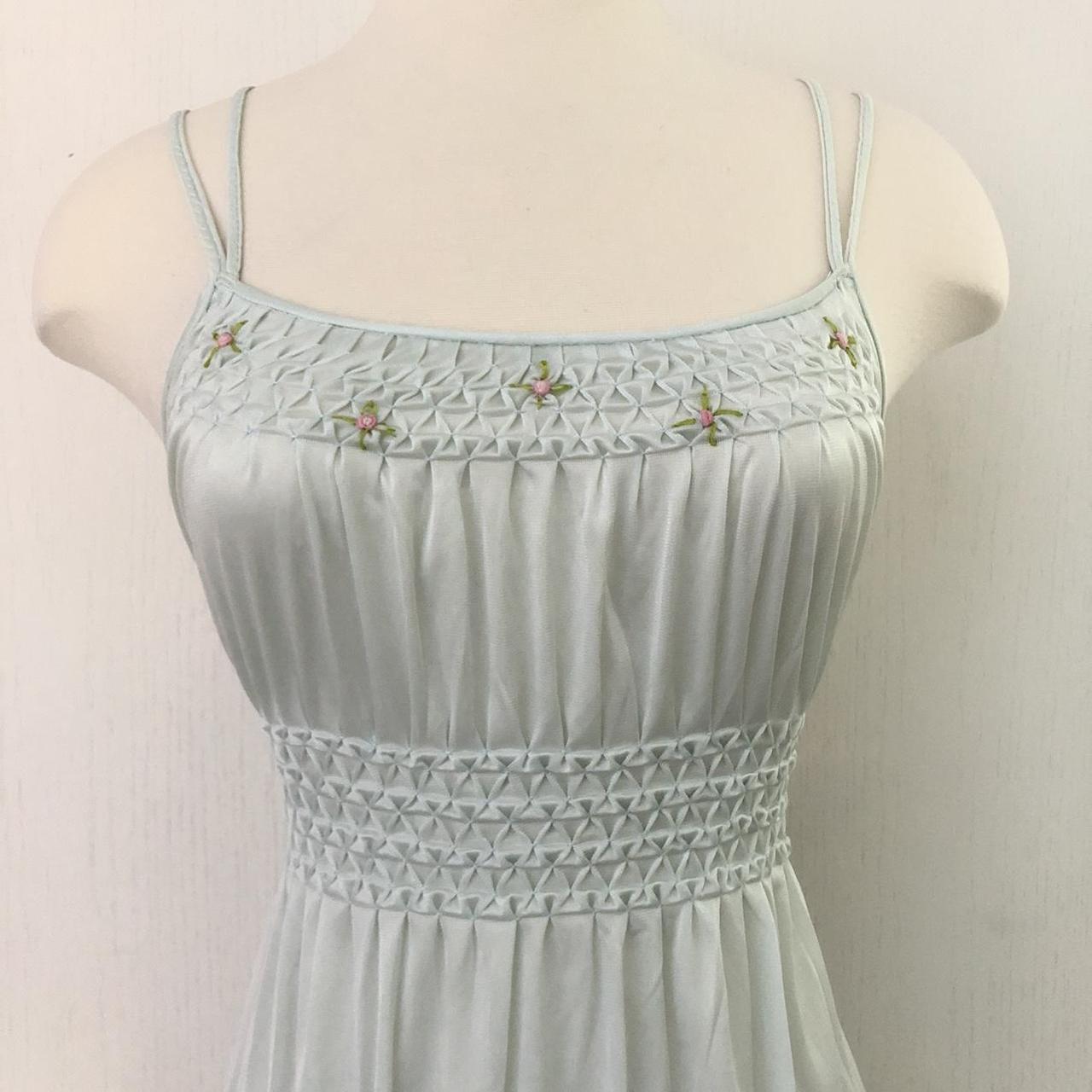 Vintage Baby Blue Slip / Night Gown. Could Be Worn... - Depop