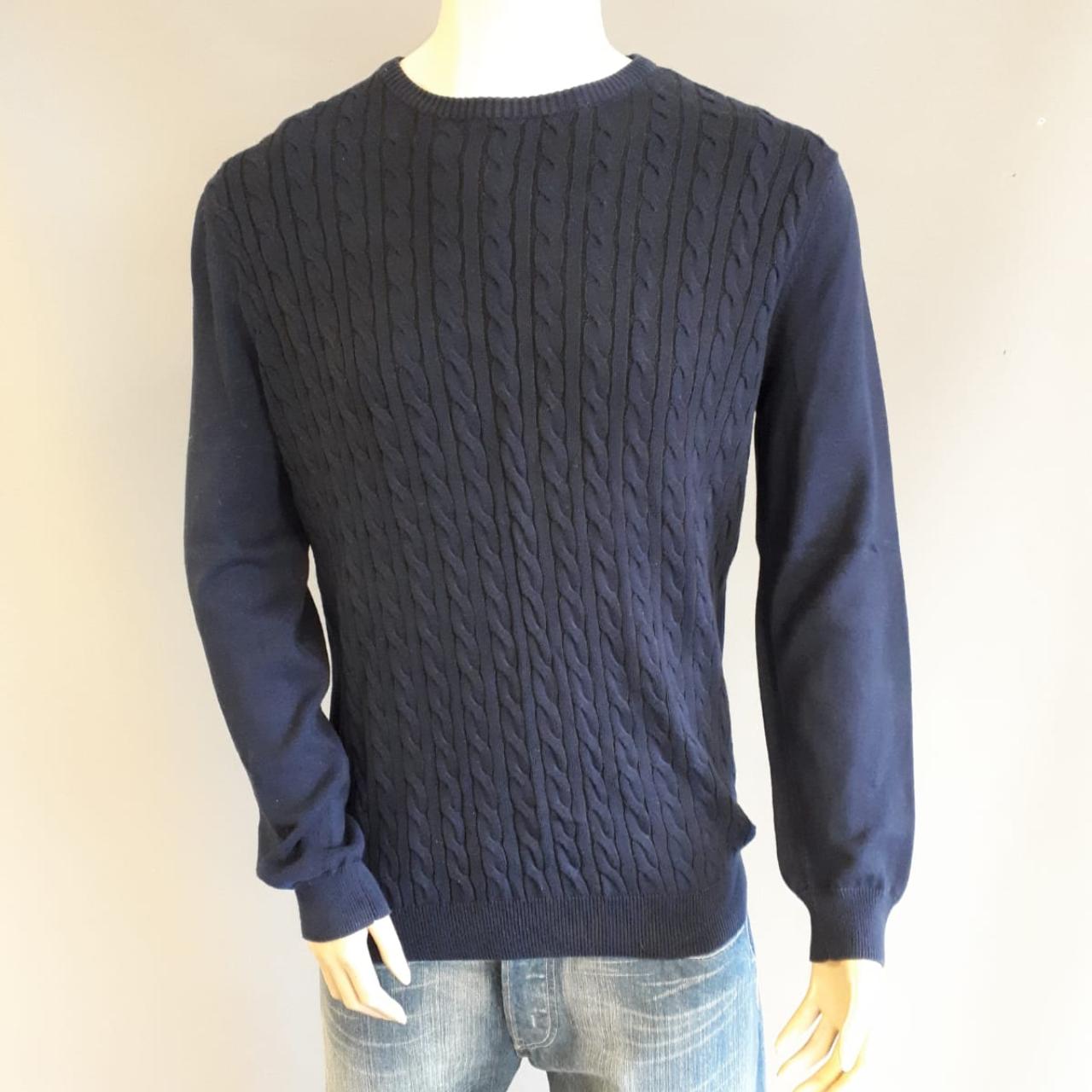 River Island Men's Navy Jumper | Depop