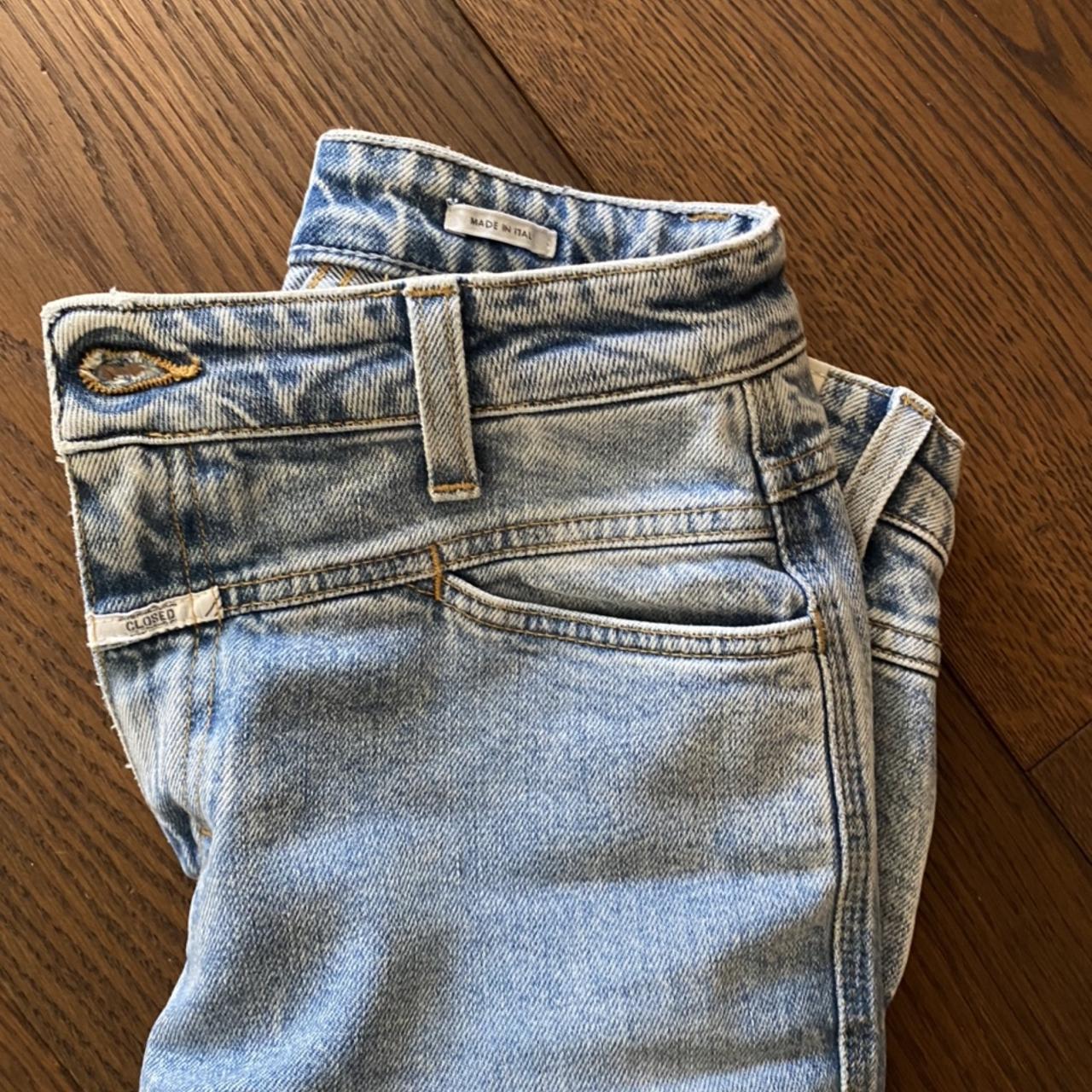 baker high organic blue stretch denim