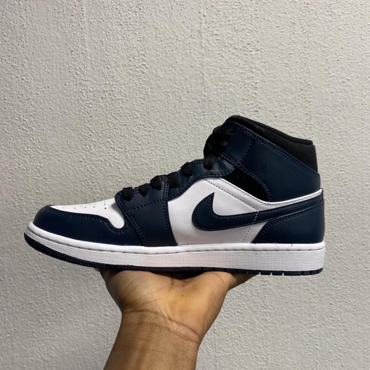 Jordan 1 Mid Armory Navy Sold Out - Depop