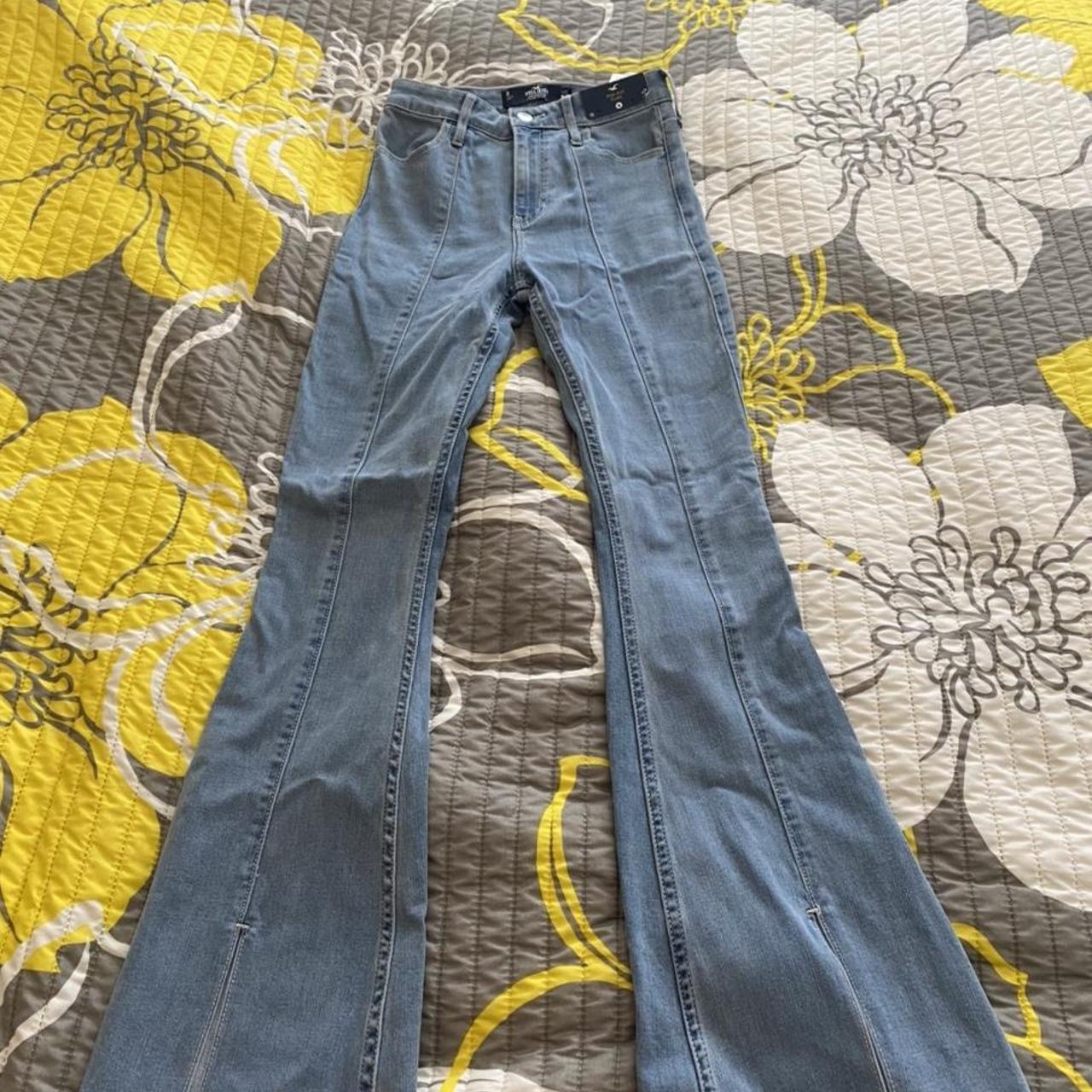 BRAND NEW FLARE JEANS hollister high-rise-flare - Depop