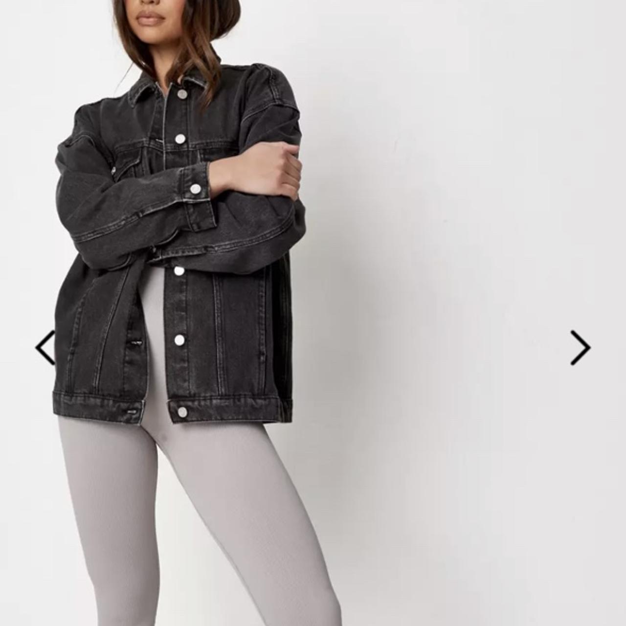 Black denim jacket missguided hotsell