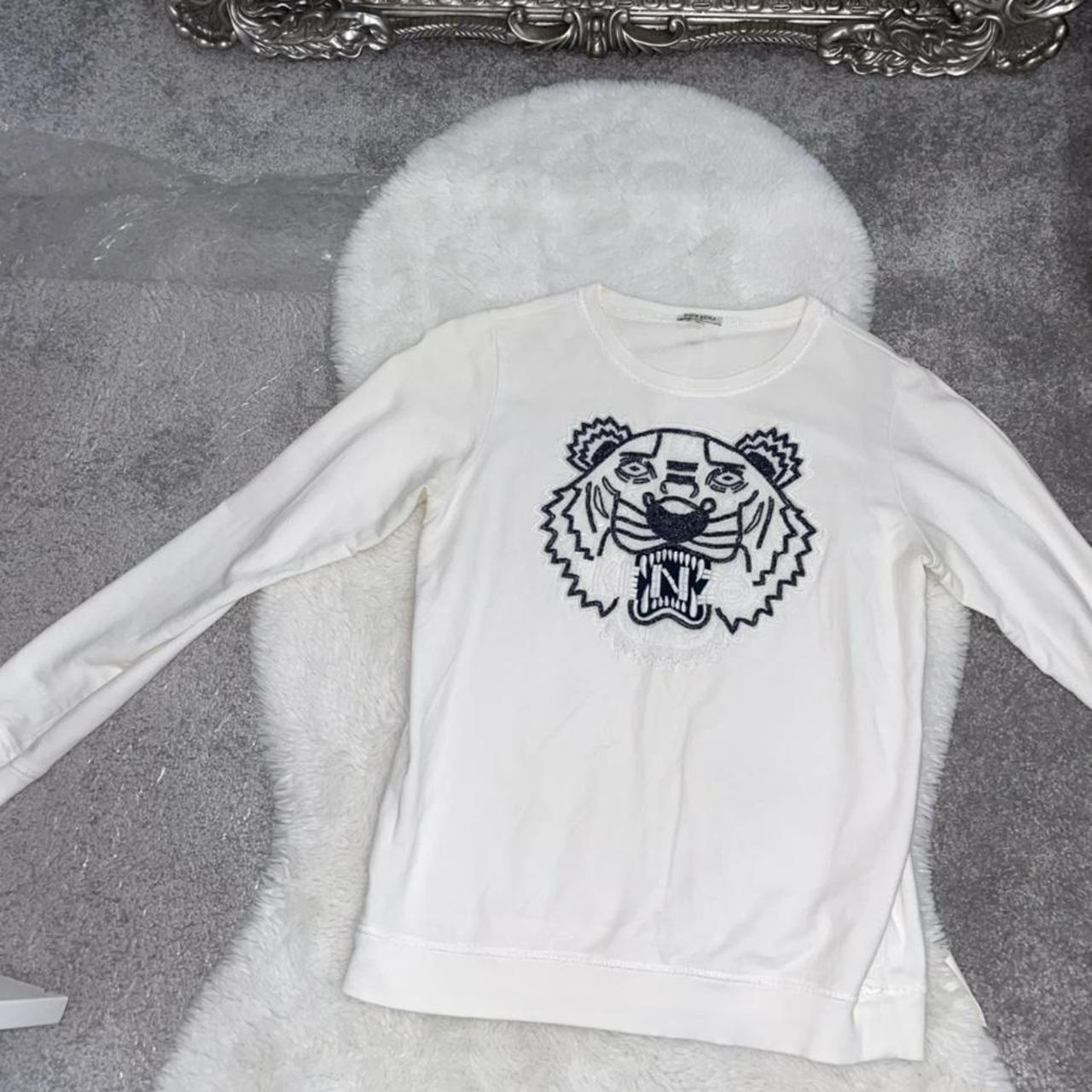 White sequin detail Kenzo jumper Size 15 years but