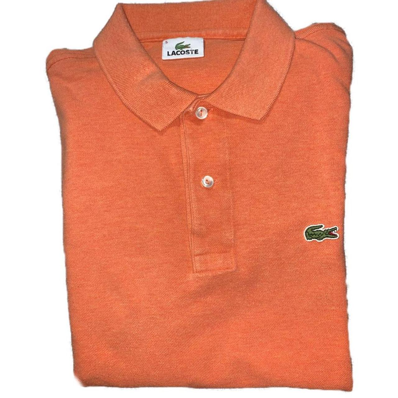 Lacoste Men's Orange Polo-shirts | Depop