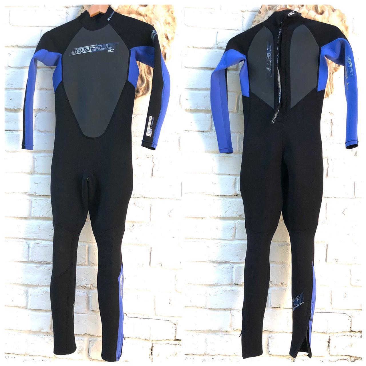 O’Neill wetsuit size 14. Black with blue sleeves.... Depop