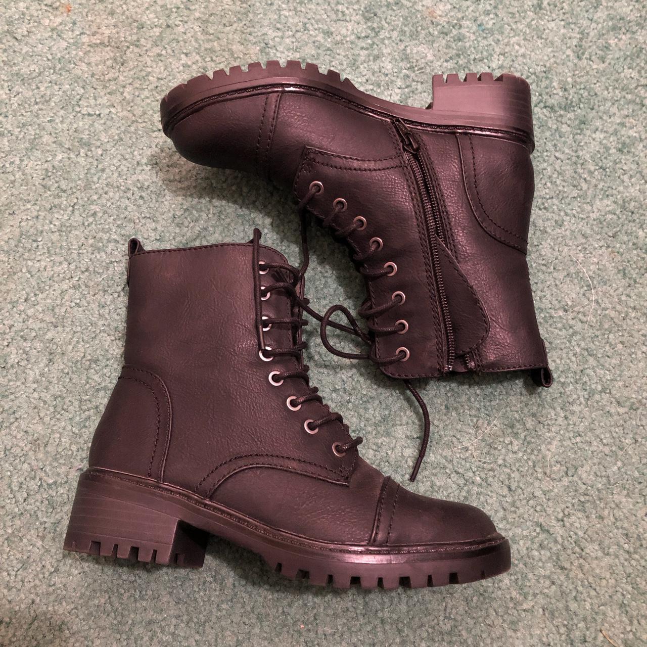 heel combat boots target