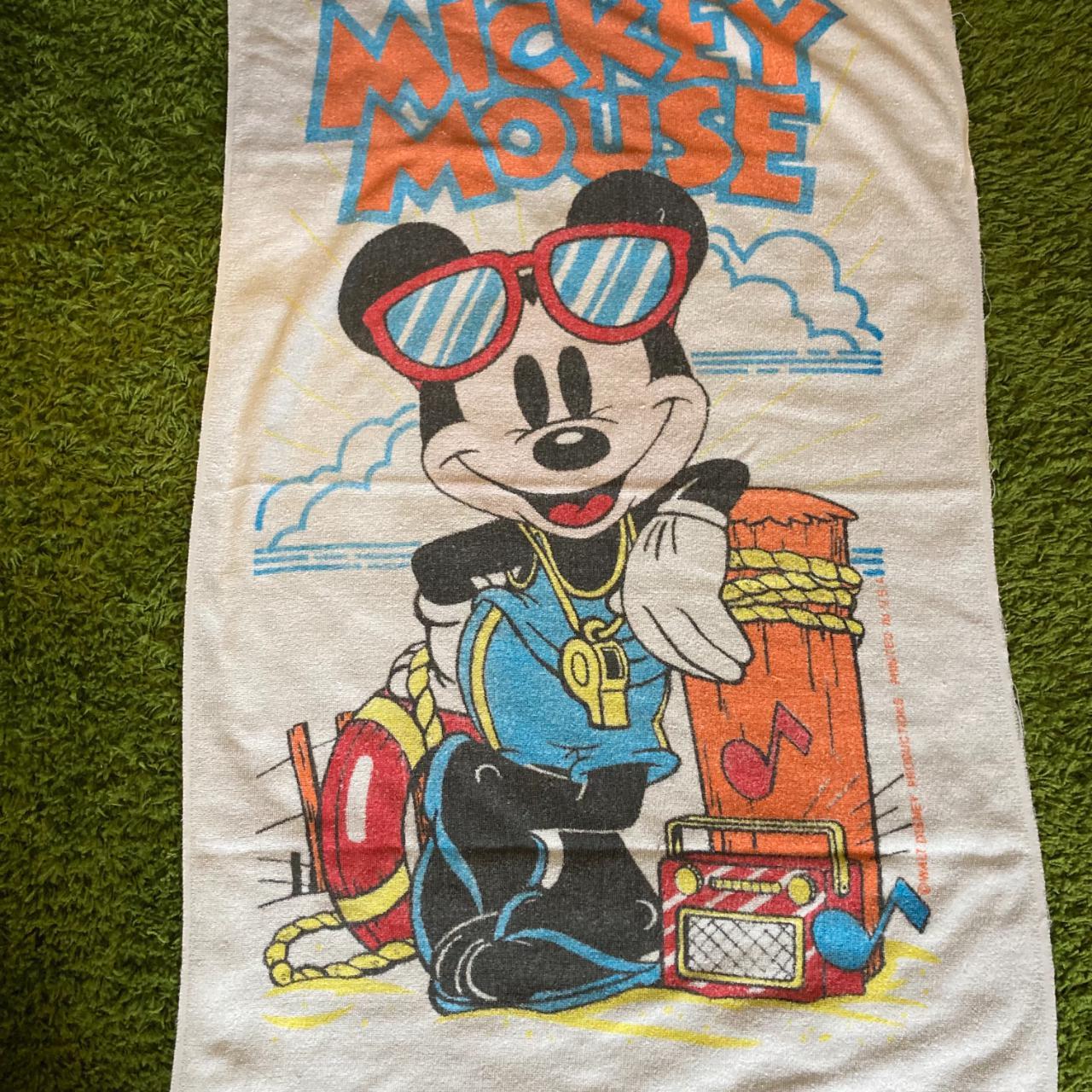 Vintage Mickey Mouse Beach Towel Depop