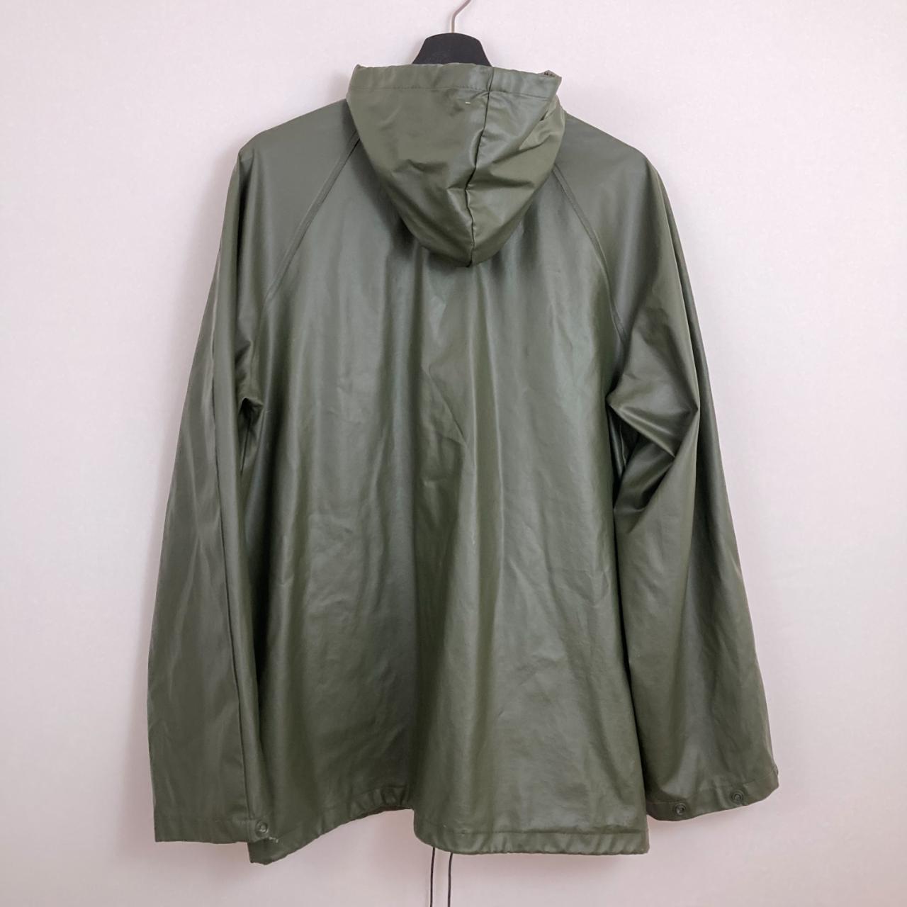 Vintage Olive Green Heavy weight rain coat | 70s |... - Depop