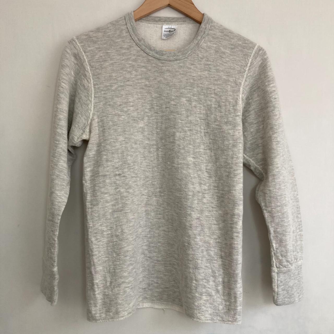 Vintager grey thermal shirt | DuoFold tag | 80s - Depop