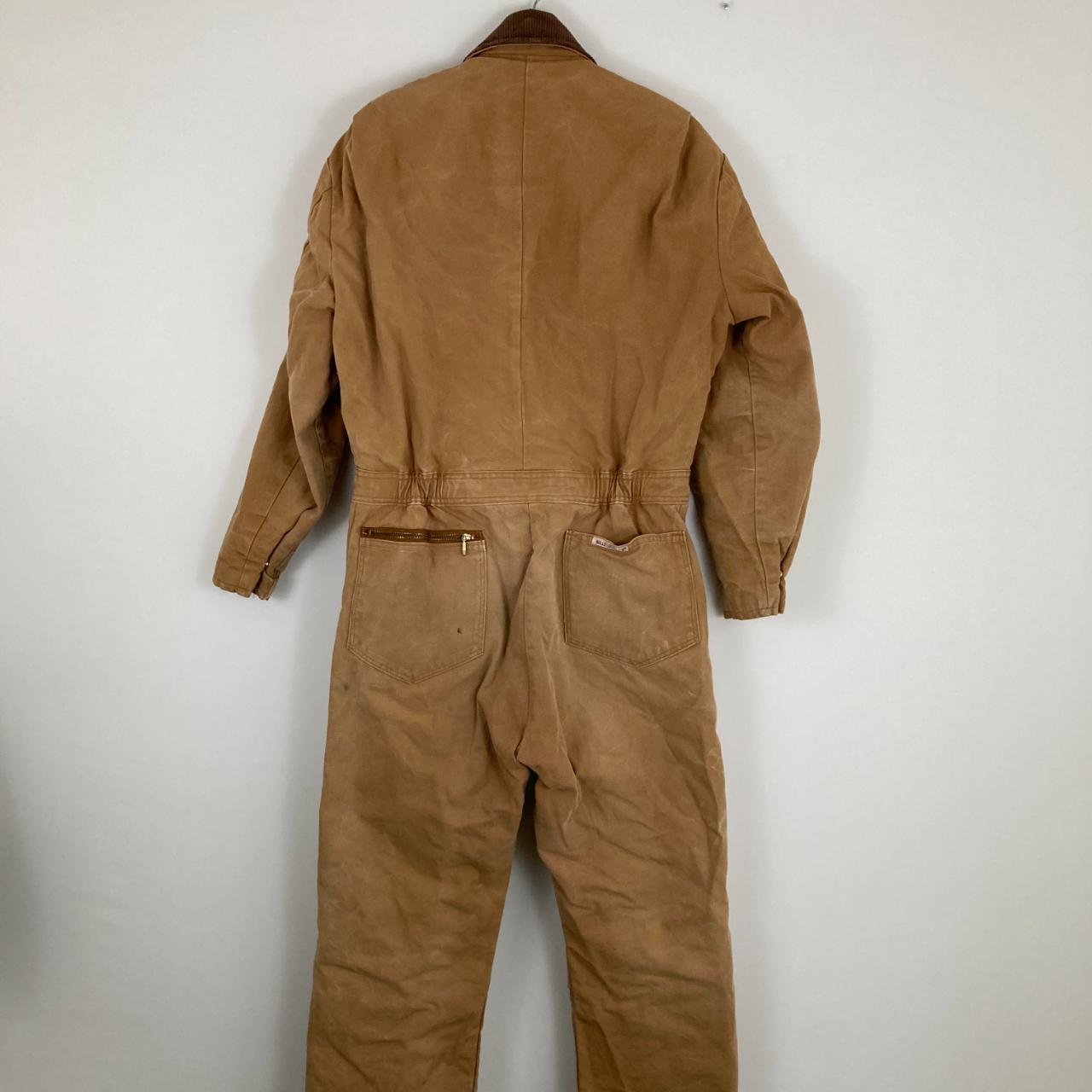 Vintage Walls Tan Canvas Coveralls Made in USA Depop