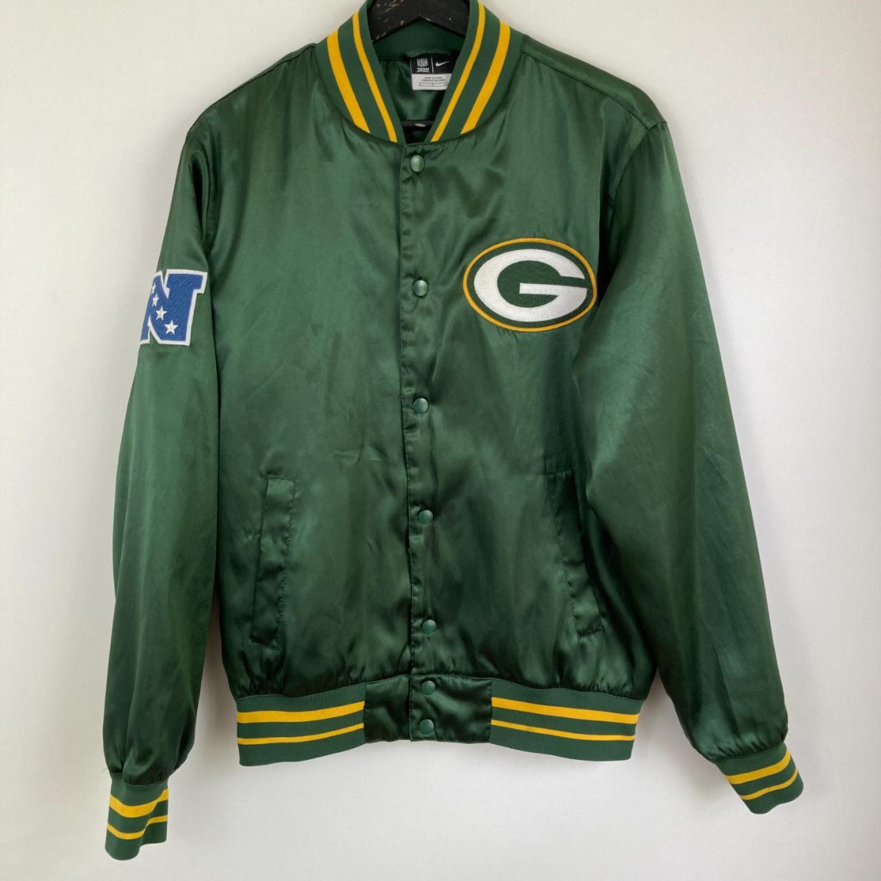 Satin Green and Yellow Green Bay Packers Leader Jacket - Jacket Makers