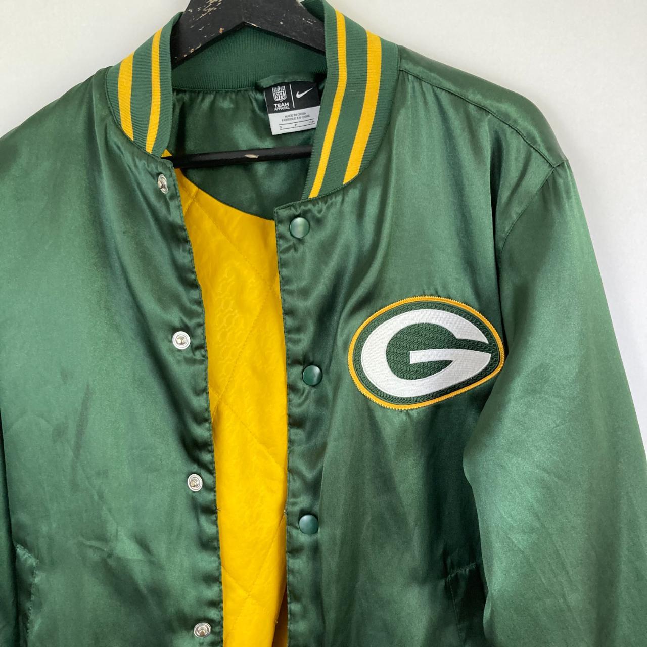 Satin Green and Yellow Green Bay Packers Leader Jacket - Jacket Makers