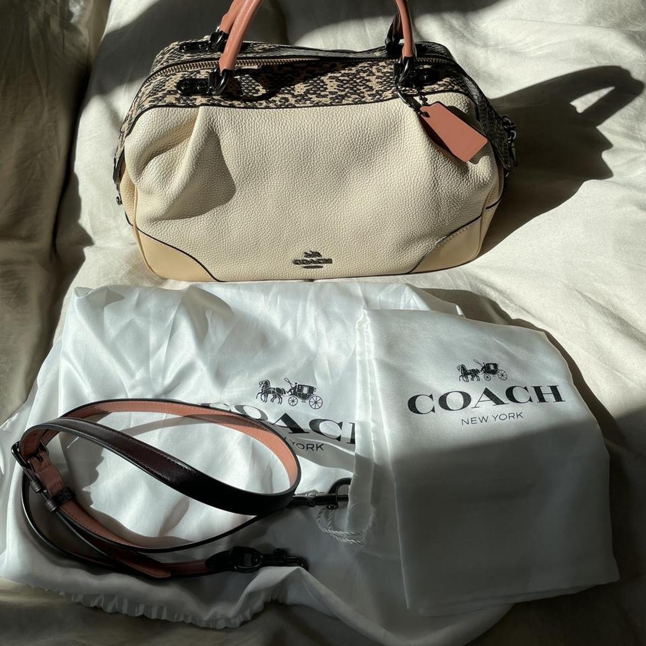 Coach lane satchel online in colorblock