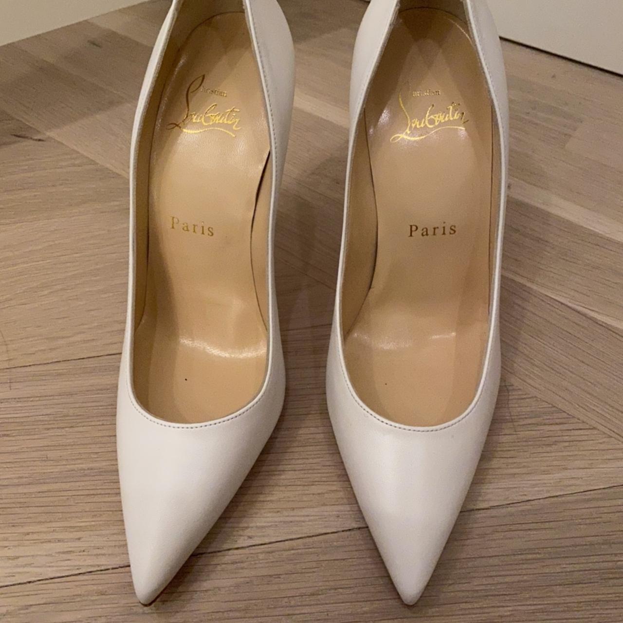 Christian Louboutin White Heels Depop