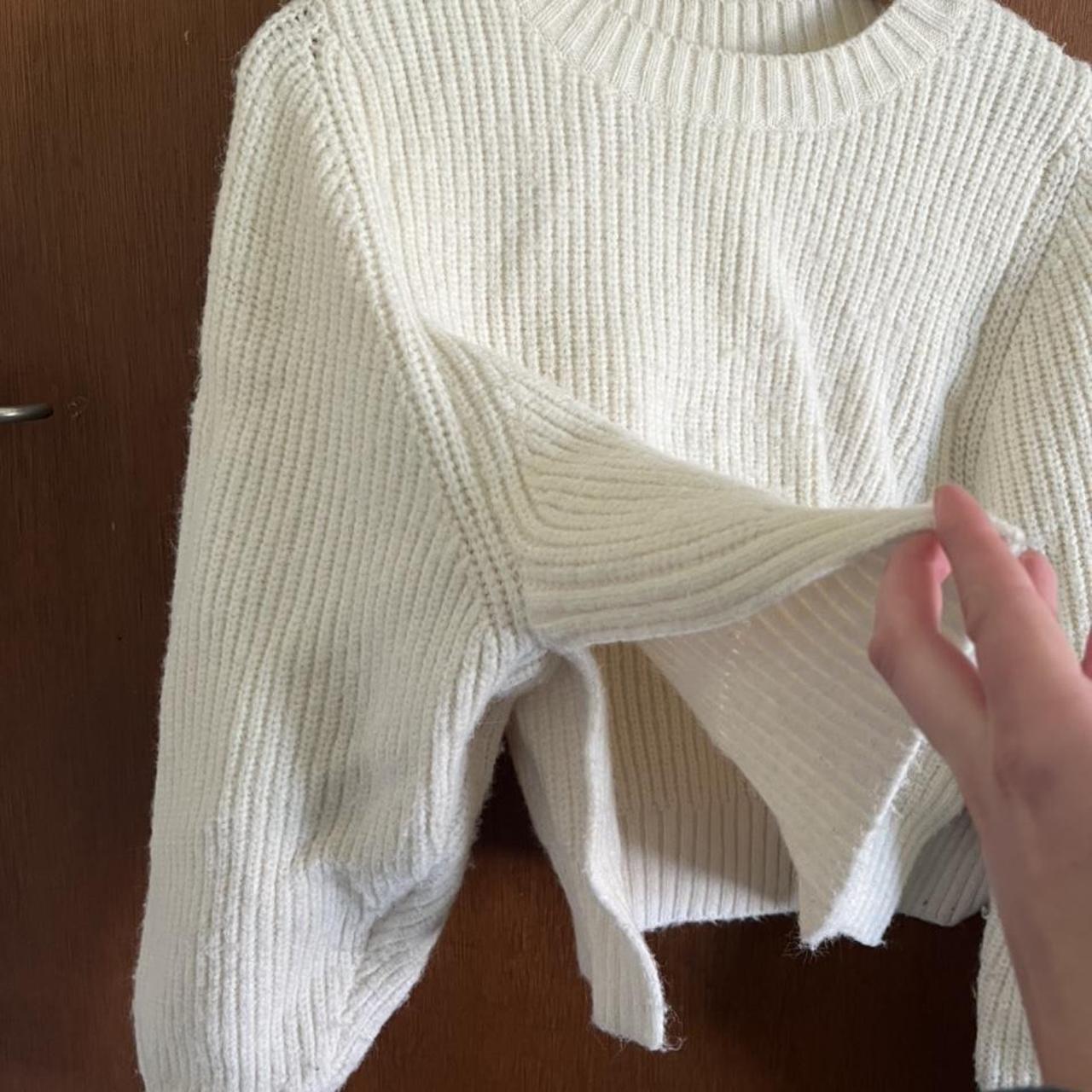 super cute cream knitted jumper, size 10 and true to... Depop