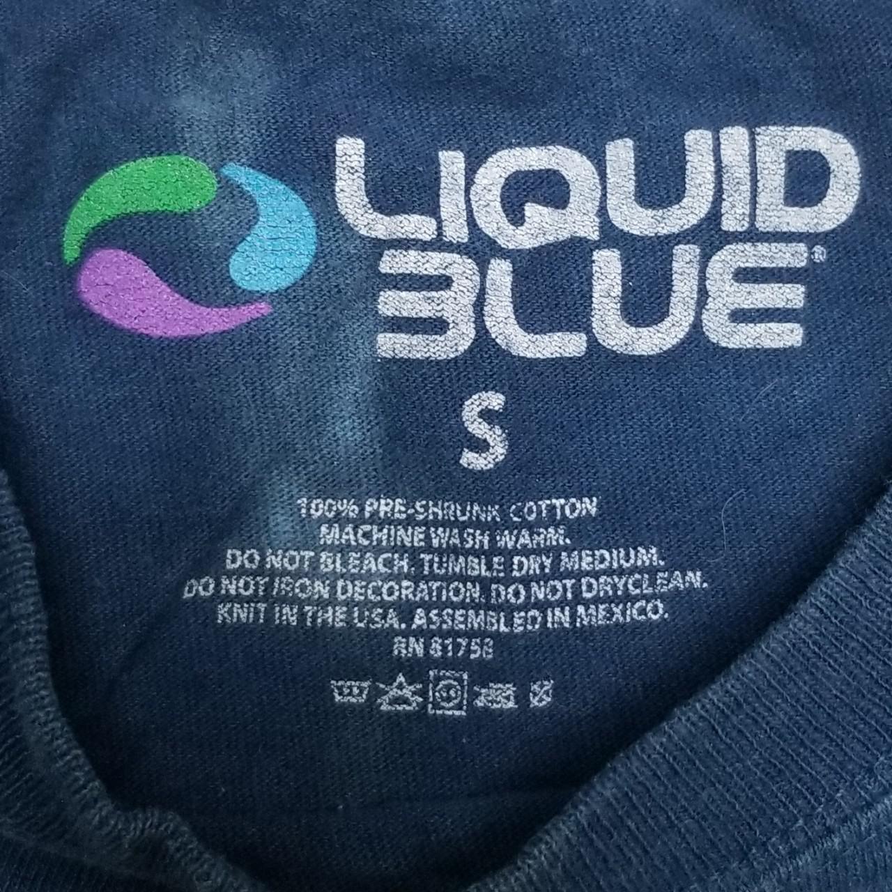 Liquid Blue Classic Tye-Dye Shirt - Size Small -... - Depop