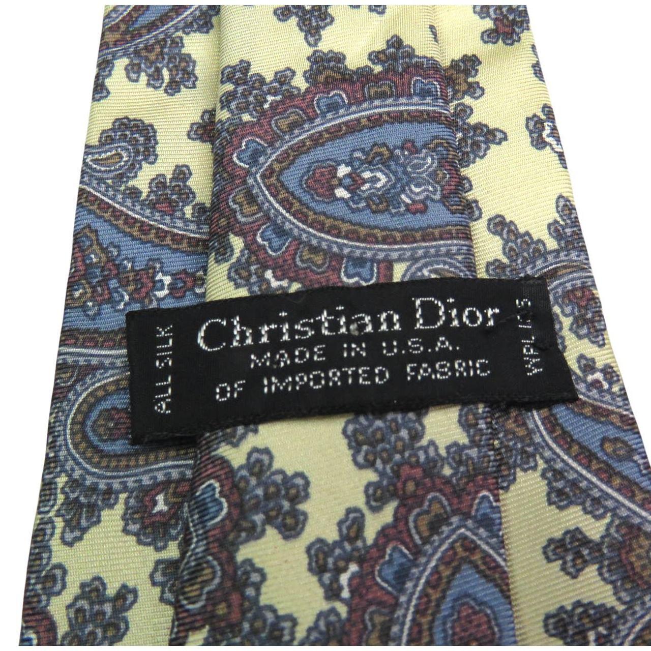 Vintage Christian Dior Silk Designer Neck Tie.... - Depop